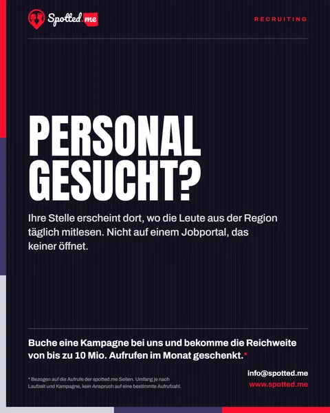 Anzeige: Personal gesucht? Recruiting über die Spotted-Seiten